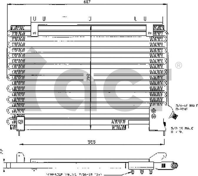 ACR 300202 - Конденсатор, кондиціонер autocars.com.ua