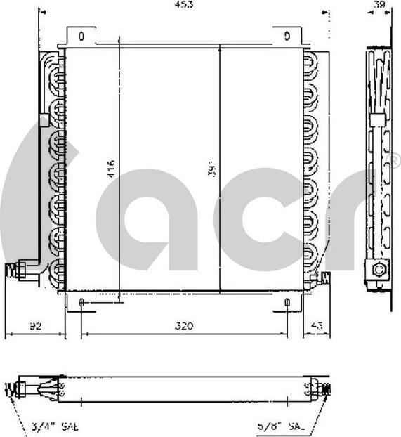 ACR 300249 - Конденсатор, кондиціонер autocars.com.ua