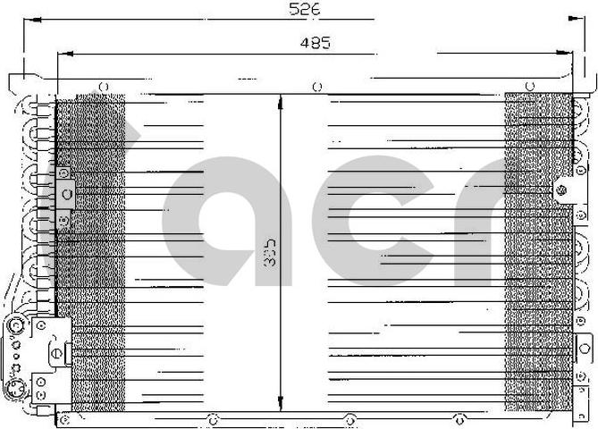 ACR 300288 - Конденсатор, кондиціонер autocars.com.ua