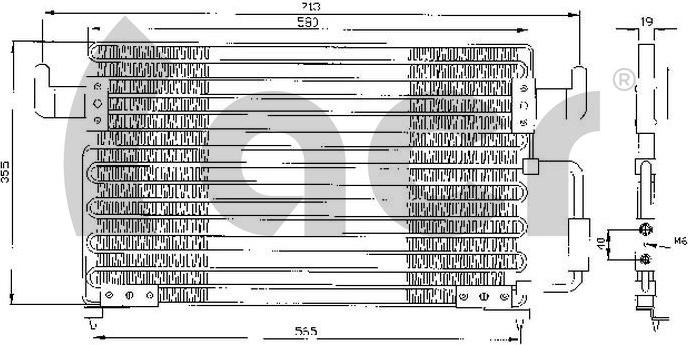 ACR 300298 - Конденсатор, кондиціонер autocars.com.ua