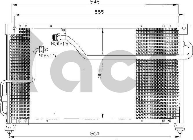 ACR 300299 - Конденсатор, кондиціонер autocars.com.ua