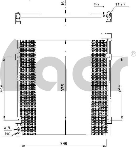 ACR 300300 - Конденсатор, кондиціонер autocars.com.ua