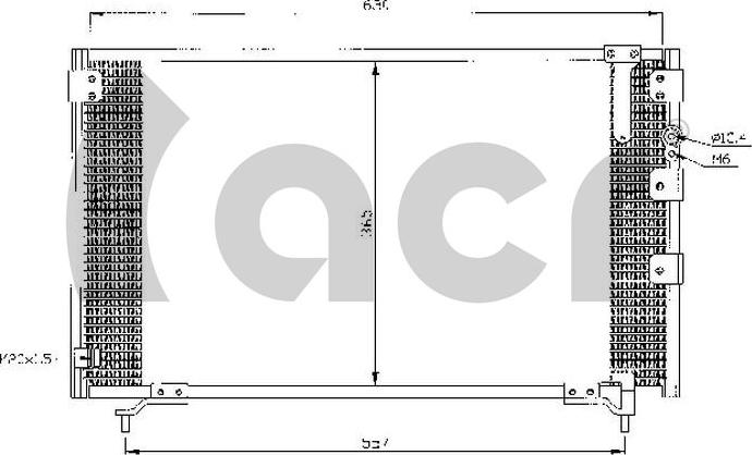 ACR 300315 - Конденсатор, кондиціонер autocars.com.ua