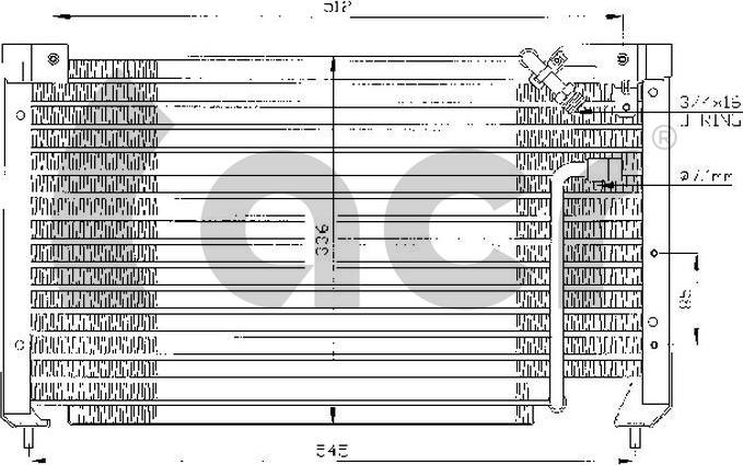 ACR 300317 - Конденсатор, кондиціонер autocars.com.ua