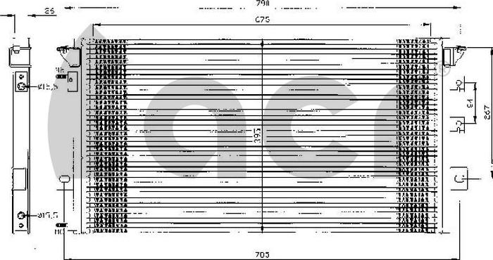 ACR 300329 - Конденсатор, кондиціонер autocars.com.ua