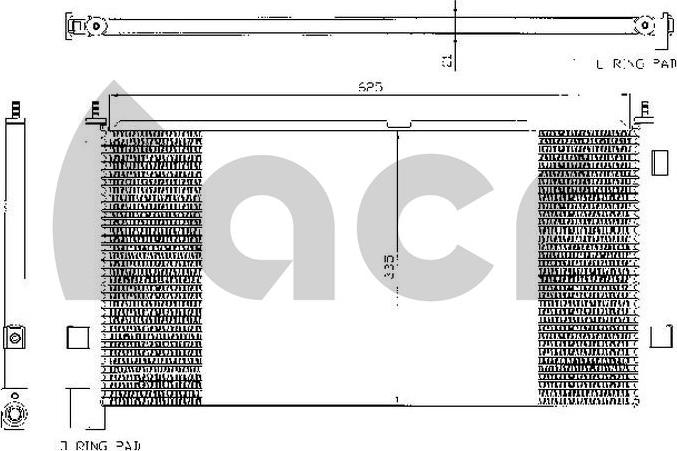 ACR 300345 - Конденсатор, кондиціонер autocars.com.ua