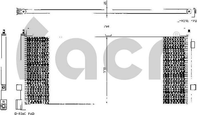 ACR 300346 - Конденсатор, кондиціонер autocars.com.ua