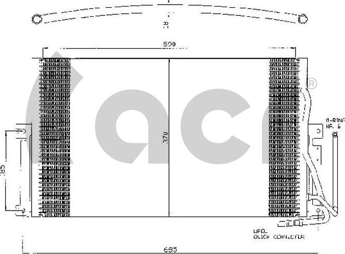 ACR 300373 - Конденсатор, кондиціонер autocars.com.ua