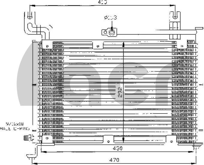 ACR 300377 - Конденсатор, кондиціонер autocars.com.ua