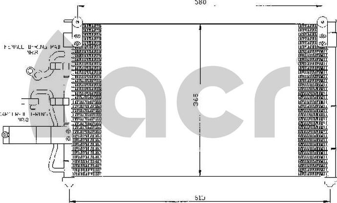 ACR 300385 - Конденсатор, кондиціонер autocars.com.ua