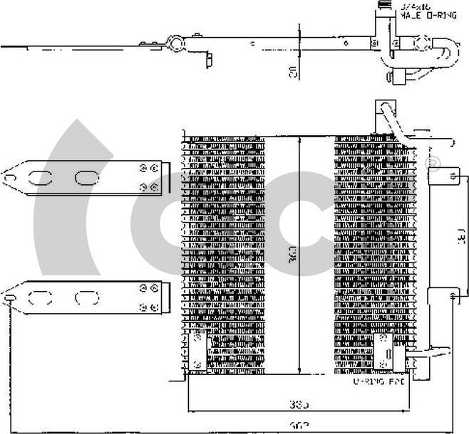 ACR 300395 - Конденсатор, кондиціонер autocars.com.ua