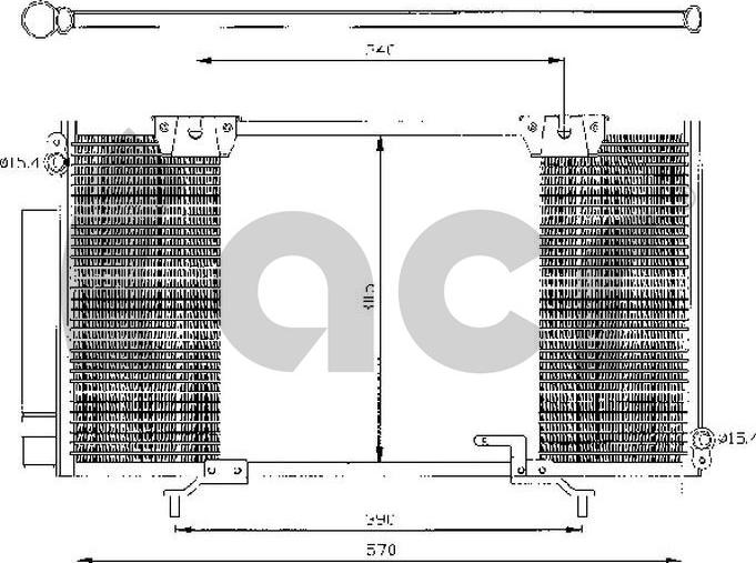 ACR 300400 - Конденсатор, кондиціонер autocars.com.ua