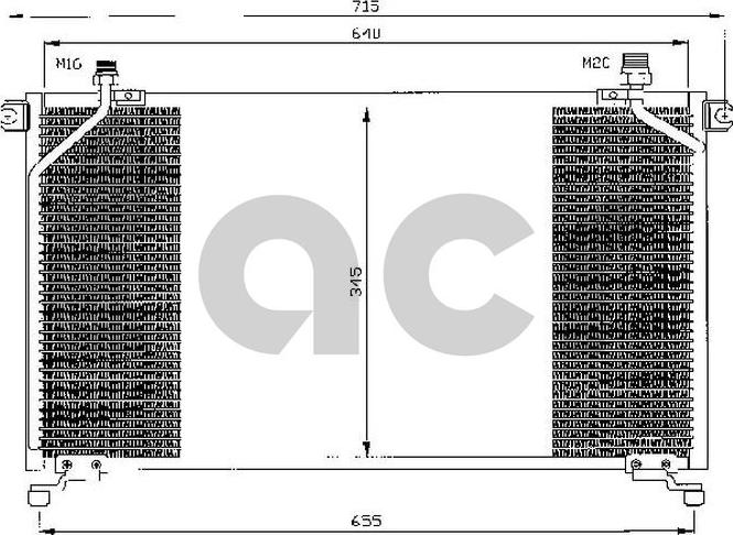 ACR 300401 - Конденсатор, кондиціонер autocars.com.ua