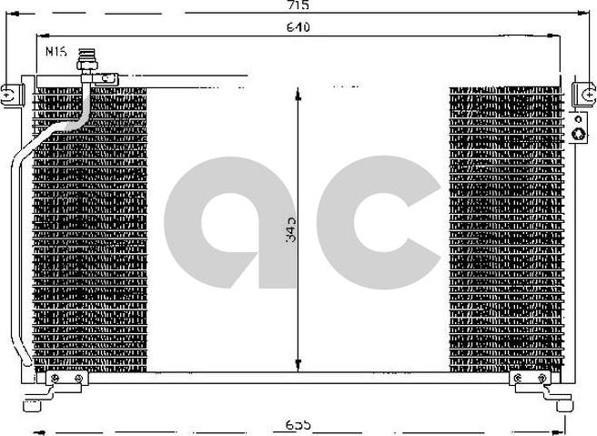 ACR 300402 - Конденсатор, кондиціонер autocars.com.ua