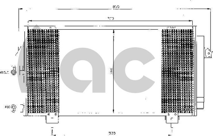 ACR 300409 - Конденсатор, кондиціонер autocars.com.ua