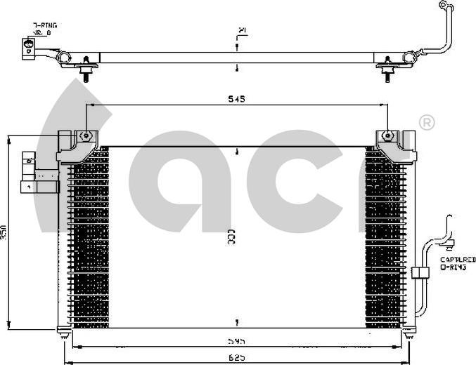 ACR 300414 - Конденсатор, кондиціонер autocars.com.ua