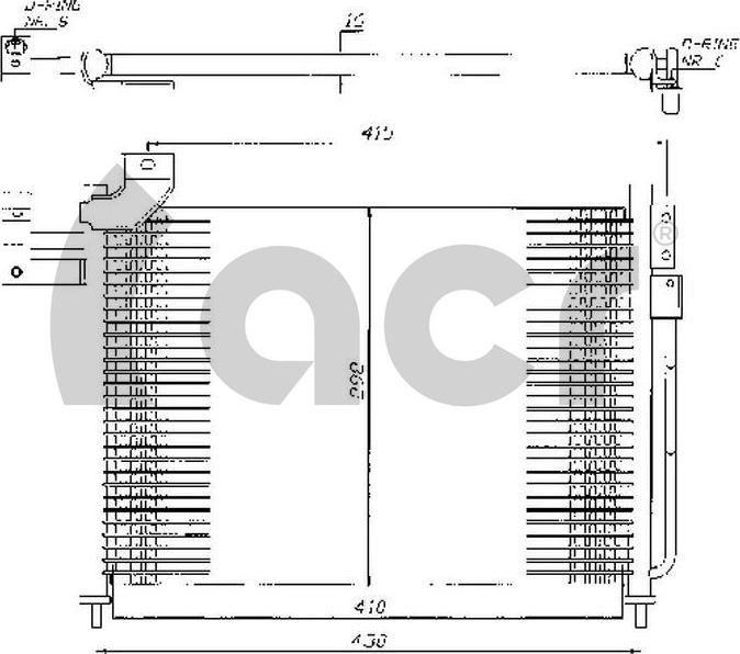 ACR 300416 - Конденсатор, кондиціонер autocars.com.ua