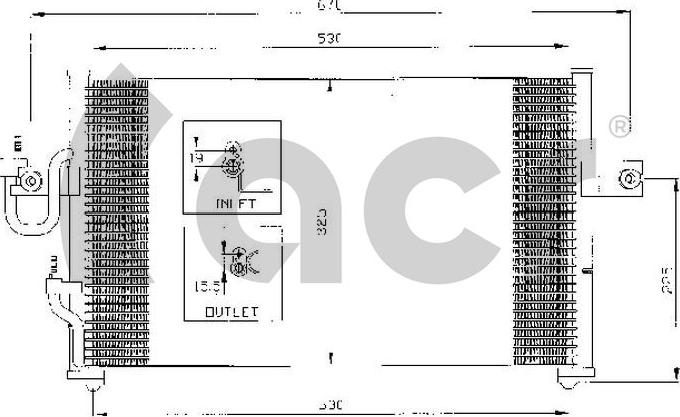 ACR 300420 - Конденсатор, кондиціонер autocars.com.ua