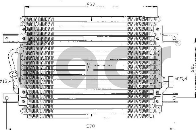 ACR 300430 - Конденсатор, кондиціонер autocars.com.ua
