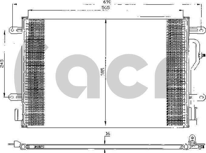 ACR 300432 - Конденсатор, кондиціонер autocars.com.ua