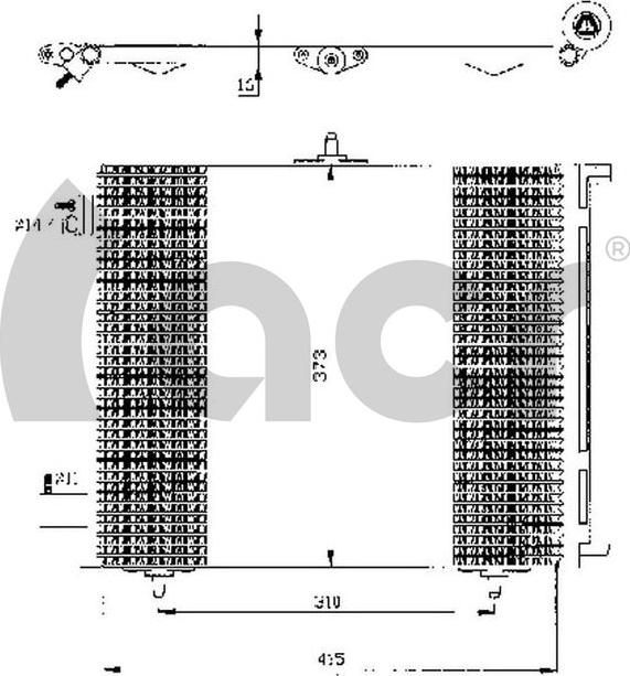 ACR 300433 - Конденсатор, кондиціонер autocars.com.ua