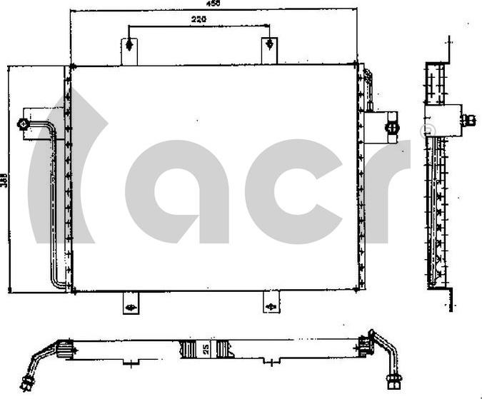 ACR 300452 - Конденсатор, кондиціонер autocars.com.ua