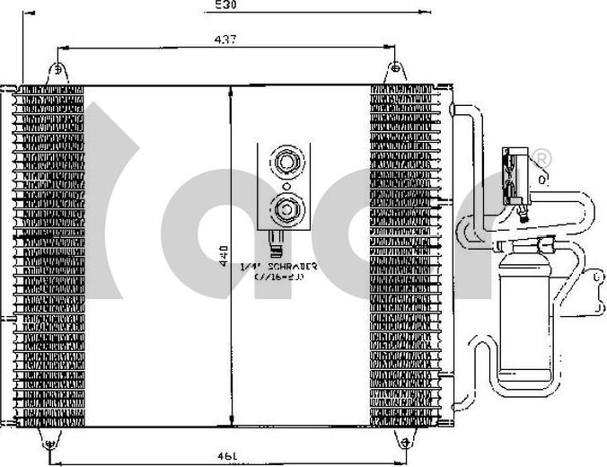 ACR 300454 - Конденсатор, кондиціонер autocars.com.ua