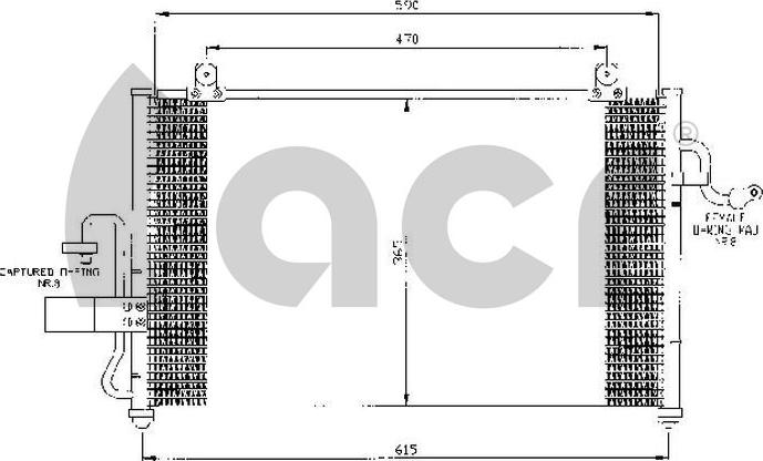 ACR 300472 - Конденсатор, кондиціонер autocars.com.ua