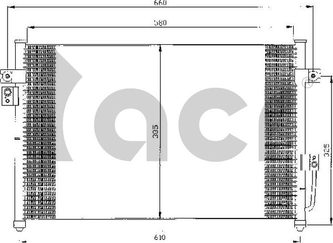 ACR 300473 - Конденсатор, кондиціонер autocars.com.ua