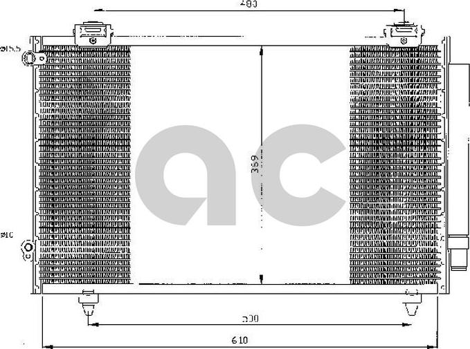 ACR 300479 - Конденсатор, кондиціонер autocars.com.ua