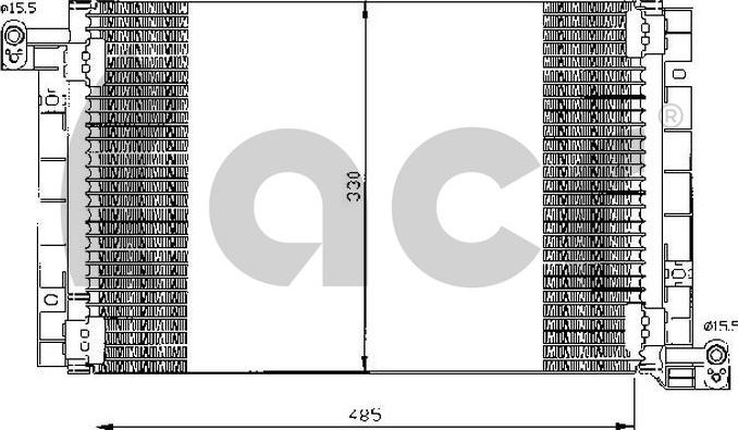 ACR 300488 - Конденсатор, кондиціонер autocars.com.ua