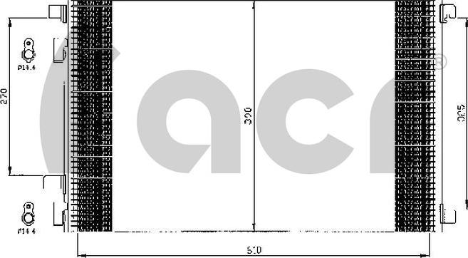 ACR 300496 - Конденсатор кондиционера autodnr.net