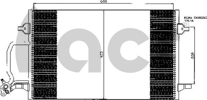 ACR 300499 - Конденсатор, кондиціонер autocars.com.ua