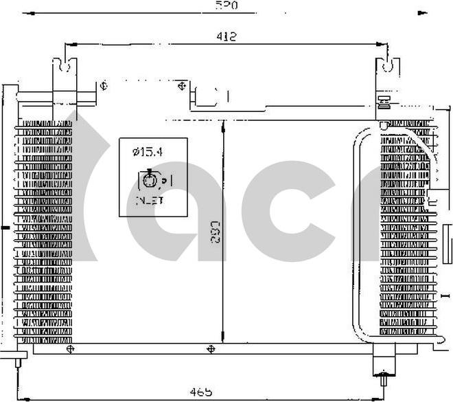 ACR 300502 - Конденсатор, кондиціонер autocars.com.ua