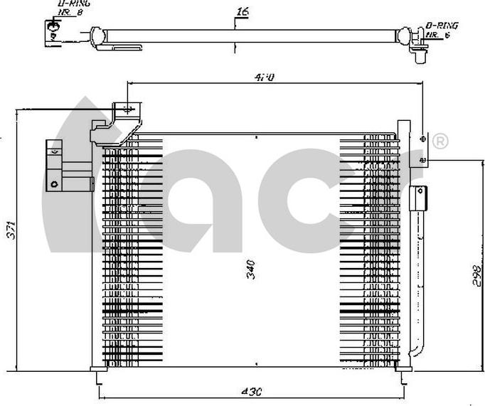 ACR 300506 - Конденсатор, кондиціонер autocars.com.ua