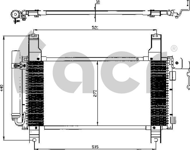 ACR 300510 - Конденсатор, кондиціонер autocars.com.ua