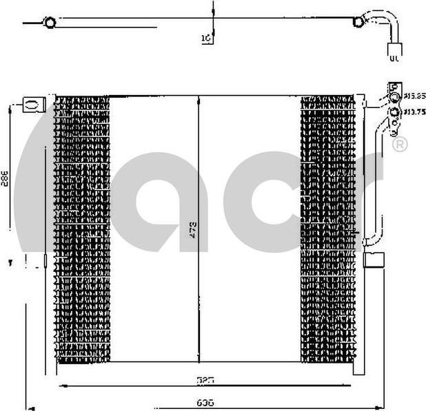 ACR 300513 - Конденсатор, кондиціонер autocars.com.ua