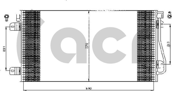 ACR 300529 - Конденсатор, кондиціонер autocars.com.ua