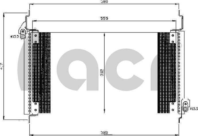 ACR 300533 - Конденсатор, кондиціонер autocars.com.ua