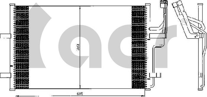 ACR 300549 - Конденсатор, кондиціонер autocars.com.ua