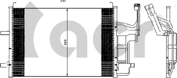 ACR 300550 - Конденсатор кондиционера autodnr.net