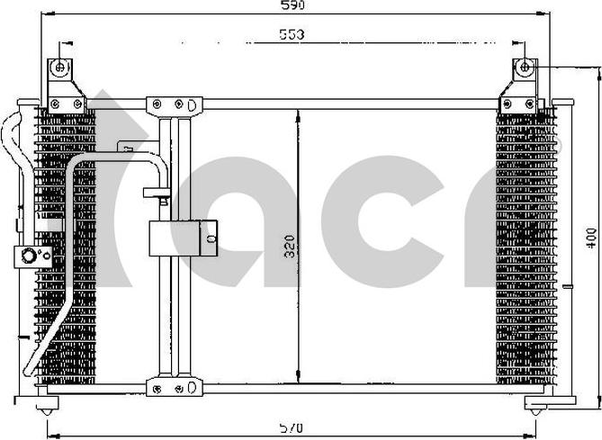 ACR 300552 - Конденсатор, кондиціонер autocars.com.ua