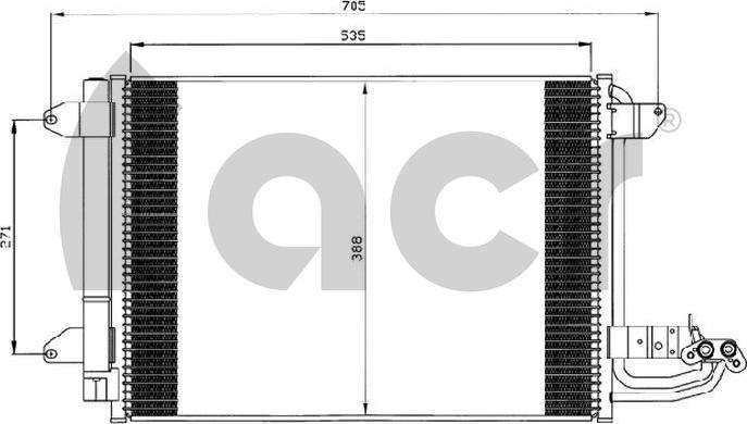 ACR 300561 - Конденсатор кондиционера autodnr.net