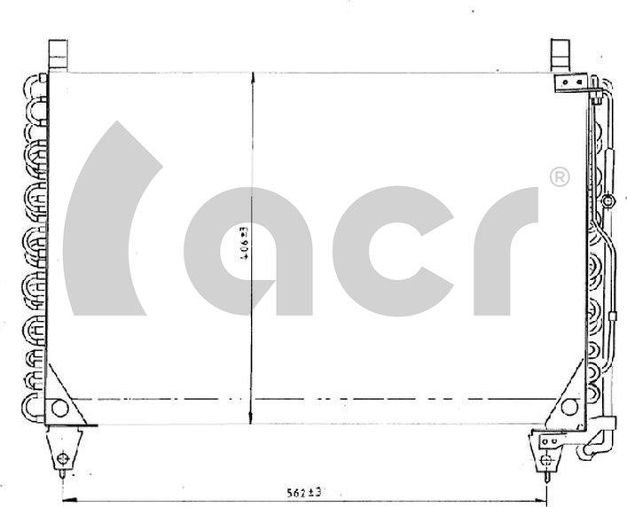 ACR 300565 - Конденсатор, кондиціонер autocars.com.ua