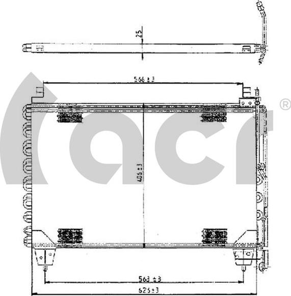 ACR 300567 - Конденсатор, кондиціонер autocars.com.ua