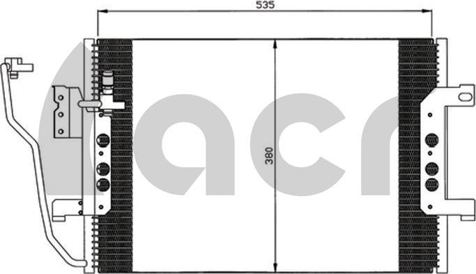 ACR 300584 - Конденсатор, кондиціонер autocars.com.ua