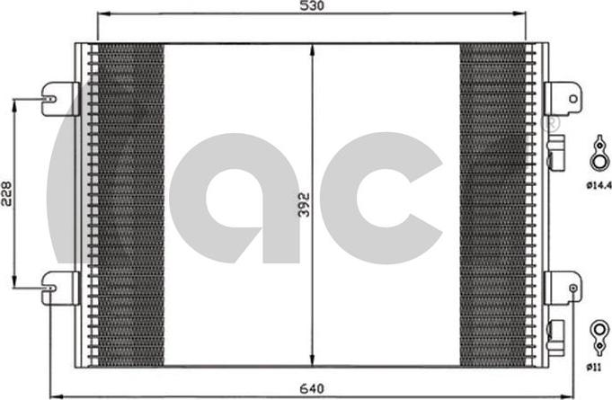 ACR 300595 - Конденсатор кондиционера autodnr.net