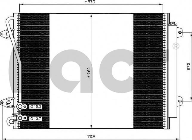 ACR 300598 - Конденсатор кондиционера autodnr.net