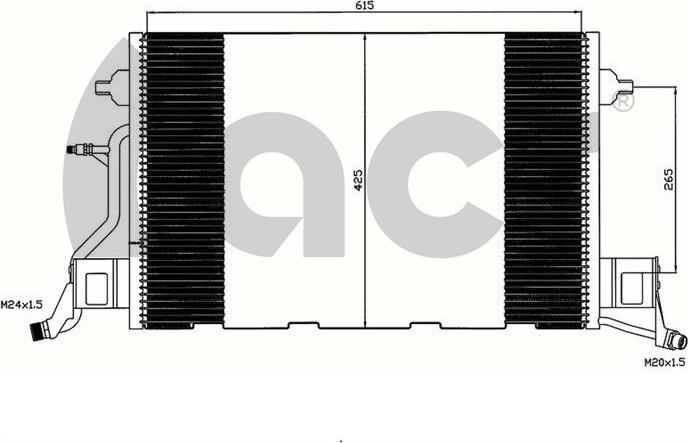 ACR 300604 - Конденсатор, кондиціонер autocars.com.ua