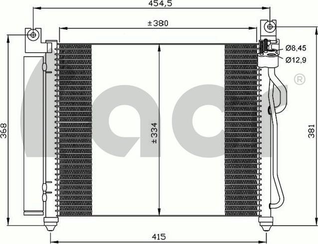 ACR 300611 - Конденсатор, кондиціонер autocars.com.ua